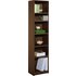 Argos Home Maine 5 Shelf Half Width Bookcase - Walnut Effect