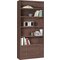 Argos Home Maine 5 Shelf 2 Drw Bookcase - Walnut Effect