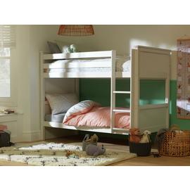 Argos Home Brooklyn White Bunk Bed & 2 Kids Mattresses