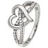 Revere Sterling Silver Cubic Zirconia Heart Ring