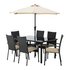 HOME Lima 6 Seater Rattan Effect Patio Set