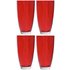 HOME Everyday Set of 4 Hi Ball Glasses - Red