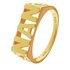 Moon & Back 9ct Gold Plated Sterling Silver Nan Ring