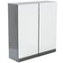 Argos Home Gloss Double Door Bathroom Wall Cabinet - Grey