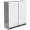 Argos Home Gloss Double Door Bathroom Wall Cabinet - Grey