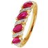 Revere 9ct Gold Ruby and 0.25ct tw Diamond Eternity Ring