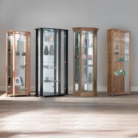 Argos Home 2 Glass Door Display Cabinet - Oak Effect