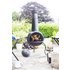 La Hacienda Extra Large Steel Chiminea - Bronze Finish