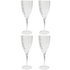 Heart of House Monaco Set of 4 Ribbed Wine Glasses