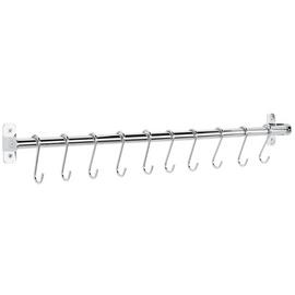 Argos Home Chrome Rail and Set of 10 Hooks