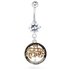 My Body Candy Stainless Steel Silver Colour Tree Belly Bar