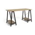 Argos Home Trestle Table Office Desk - Oak effect