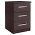 Argos Home Hallingford 3 Drw Bedside Table - Dark Oak Effect