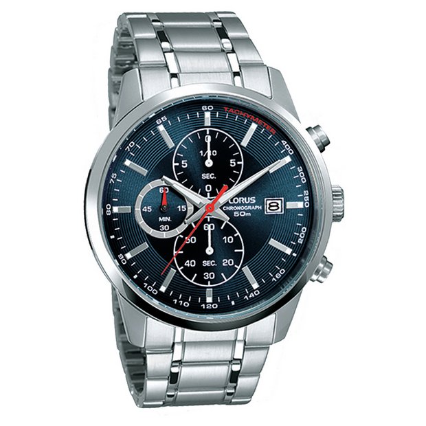 Lorus chronograph 50m store watch price