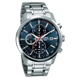Lorus Men's Stainless Steel Blue Dial Bracelet Watch
