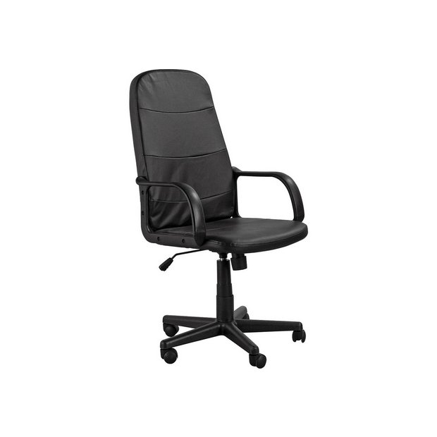 Buy HOME Parker Gas Lift Manager's Office Chair Black at Argos.co.uk