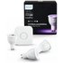 Philips Hue LED White and Colour Bulbs GU10 Starter Kit