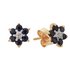 Revere 9ct Yellow Gold Sapphire & Diamond Stud Earrings