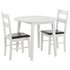Argos Home Wyton Round Drop Leaf Table & 2 Chairs - White