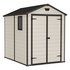 Keter Manor Apex Garden Storage Shed 6 x 8ft â€“ Beige/Brown