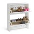Argos Home 2 Tier Shoe Cabinet - White