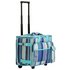 Blue Striped Picnic Cooler on Wheels