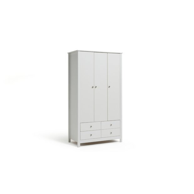 Buy Collection Osaka 3 Door 4 Drawer Wardrobe White at Argos.co.uk