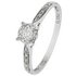 Revere 9ct White Gold 0.15ct tw Diamond Set Shoulder Ring