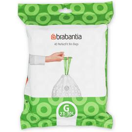 Brabantia 30L Perfect Fit Bin Liners Size G - Pack of 40
