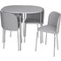 Argos Home Amparo Grey Dining Table & 4 Grey Chairs