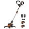WORX WG163E 18V 20V MAX Cordless Grass Trimmer - 2 Batteries