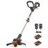 WORX WG163E 18V 20V MAX Cordless Grass Trimmer - 2 Batteries