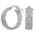 Revere Sterling Silver Diamond Cut Wide Hoop Earrings