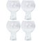 Argos Home Set of 4 Chunky Bubble Large Wine Glasses