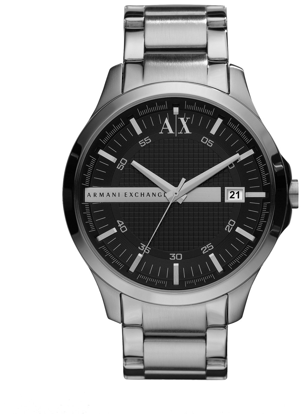 armani black metal watch