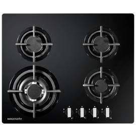 Rangemaster RMB60HPNGFGL Cast Iron Support Gas Hob - Black
