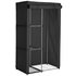 Argos Home Metal and Polycotton Single Wardrobe - Black