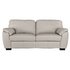 Argos Home Milano 3 Seater Leather Sofa - Light Grey