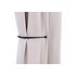 Argos Home Pair of J-Shaped Curtain Holdbacks - Black