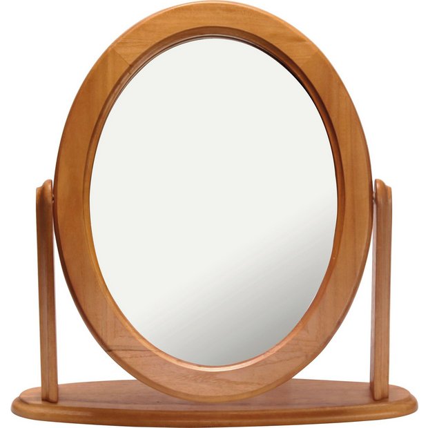 Buy HOME Oval Dressing Table Mirror Oak Effect at Argos.co.uk Your