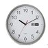 HOME Silver Day and Date Wall Clock