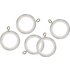 Argos Home Set of 20 Wooden 28mm Curtain Rings - White