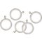 Argos Home Set of 20 Wooden 23mm Curtain Rings - White
