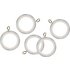Argos Home Set of 20 Wooden 23mm Curtain Rings - White