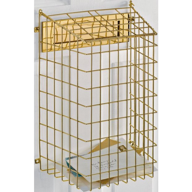 Buy HOME Wall Mountable Letter Cage Brass Finish at Argos.co.uk Your Online Shop for Door