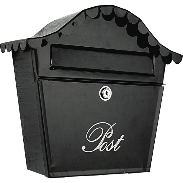 Buy HOME Senior Wall Mountable Black Lockable Letter Box at Argos.co.uk