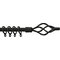 Argos Home Extendable Metal Twist Curtain Pole - Black