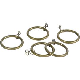 Argos Home 20 Metal  Curtain Rings - Antique Brass