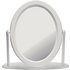 Solid Pine White Oval Free Standing Dressing Table Mirror