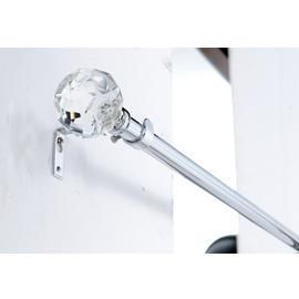 Argos Home Extendable Metal Prism Curtain Pole - Silver